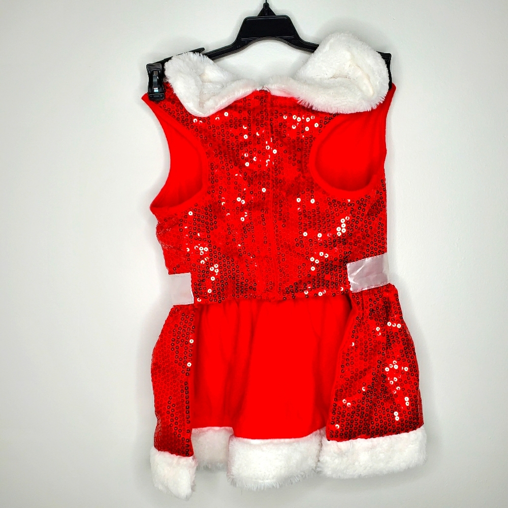 46) Dog Costume - Sequin with Bow Dog Dress